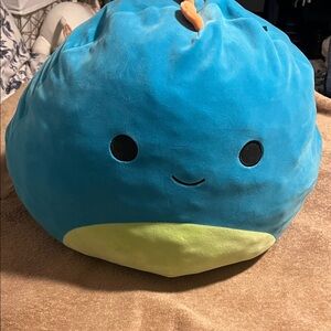 Blue Plush Toy with Green Accent